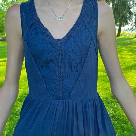 VERO Moda Blue Dress Size XS - Picture 2 of 7